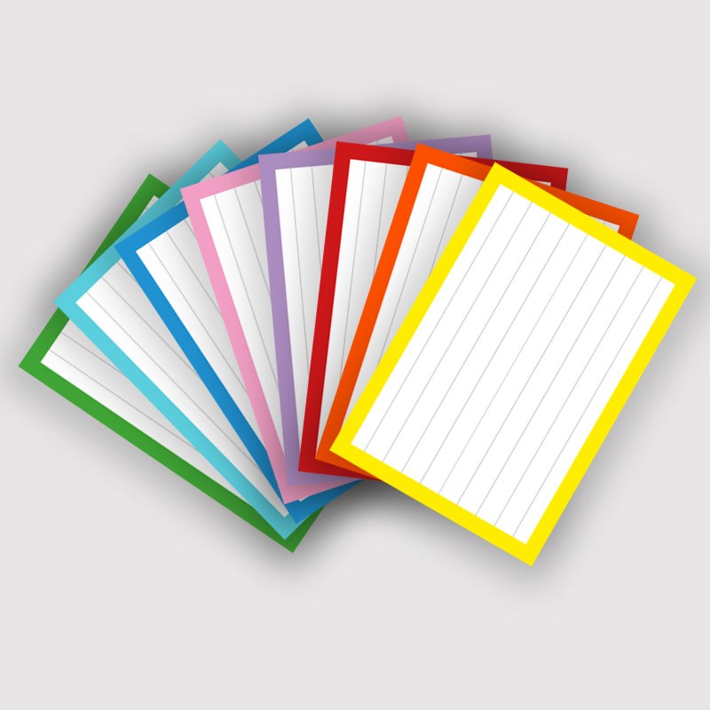 400 Flashcards A7 Combi pakket 8 kleuren