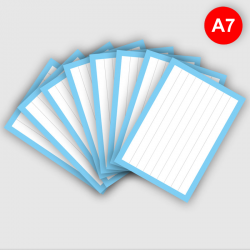 500 Flashcards A7 Lichtblauw