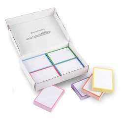 500 Flashcards A6 Combi pakket 8 kleuren